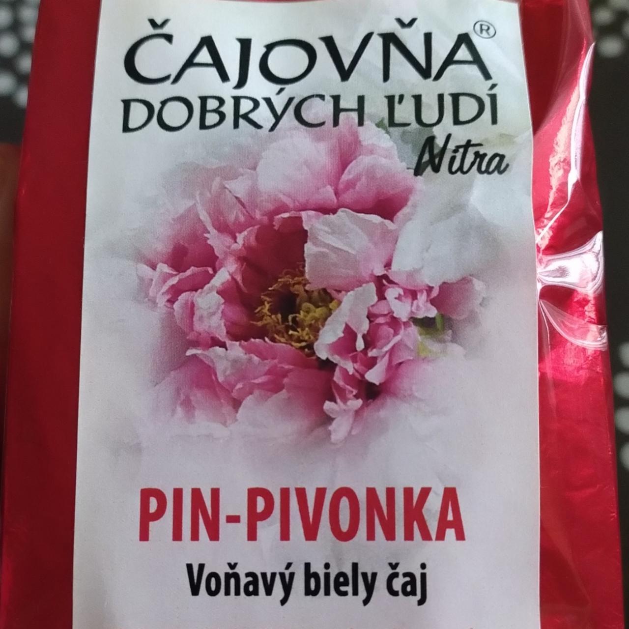 Fotografie - Pin-pivonka Voňavý biely čaj Čajovňa dobrých ľudí