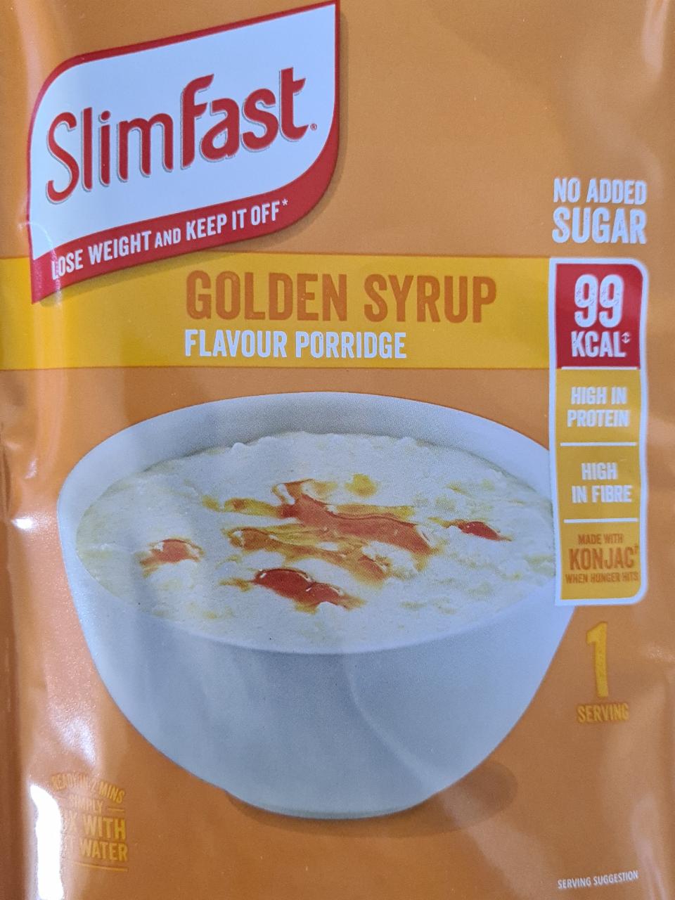 Fotografie - SlimFast golden syrup flavour porridge