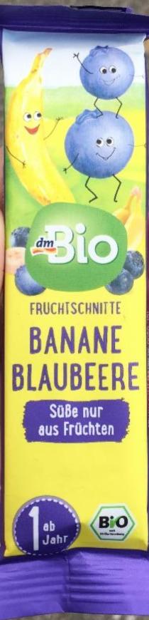 Fotografie - Banane Blaubeere fruchtschnitte dmBio