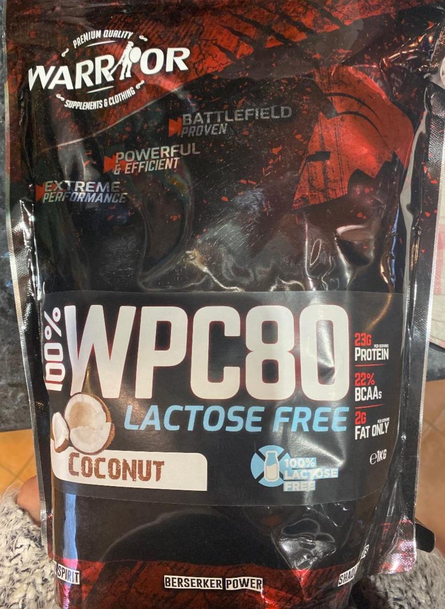 Fotografie - WPC 80 Warrior Lactose Free COCONUT