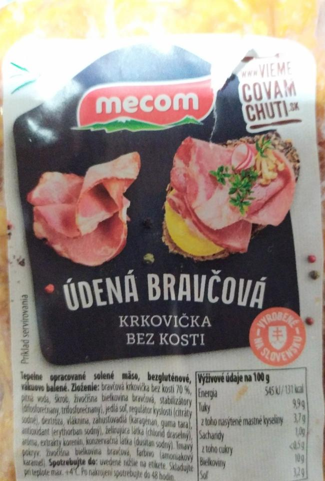 Fotografie - údená bravčová krkovička bez kosti Mecom