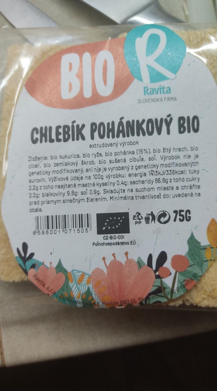 Fotografie - chlebik pohankovy bio ravita