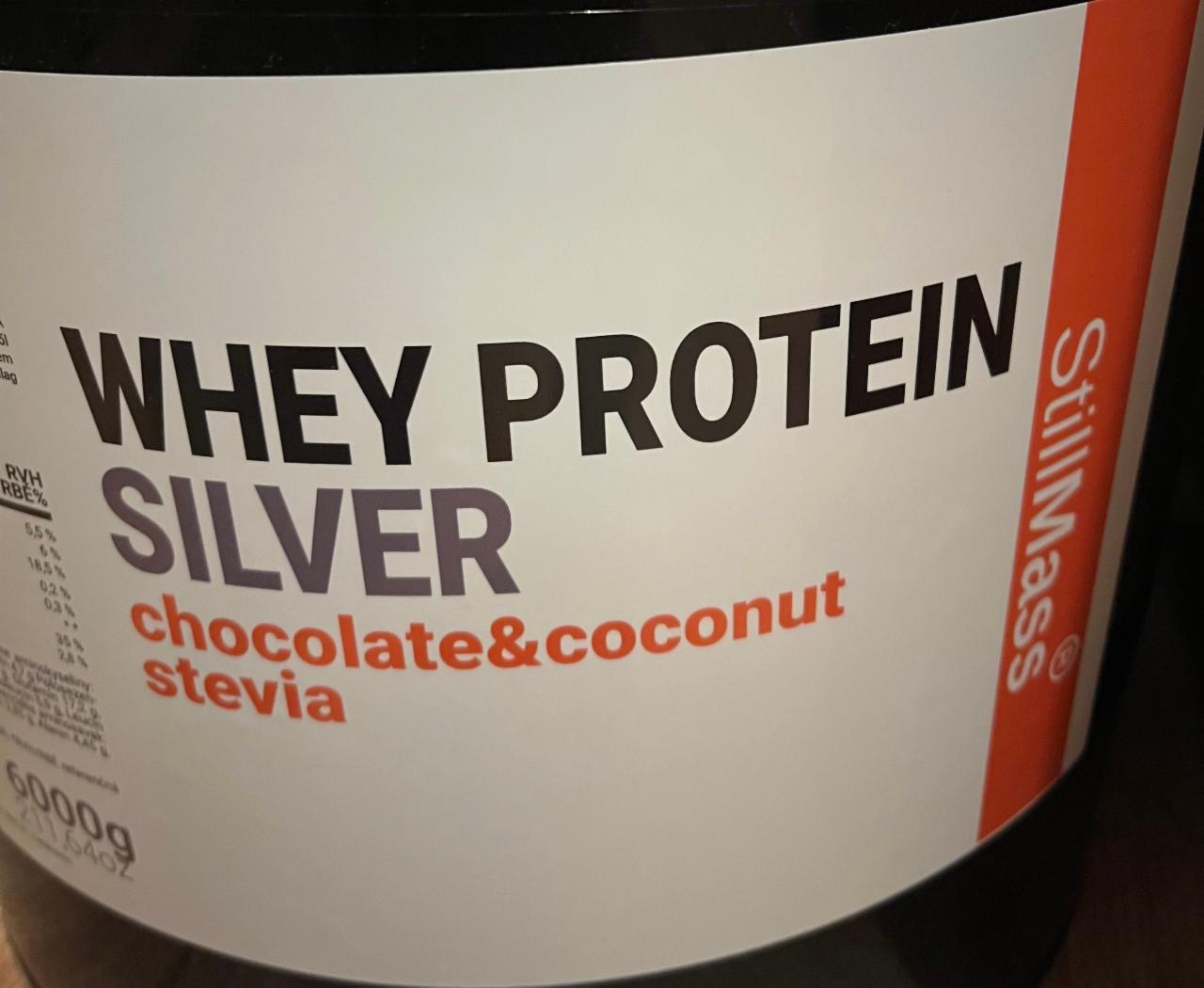 Fotografie - Whey Protein Silver Chocolate&Coconut&Stevia StillMass