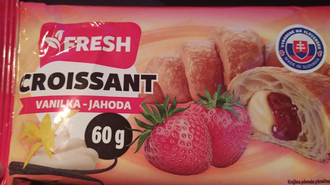 Fotografie - Croissant vanilka-jahoda Fresh