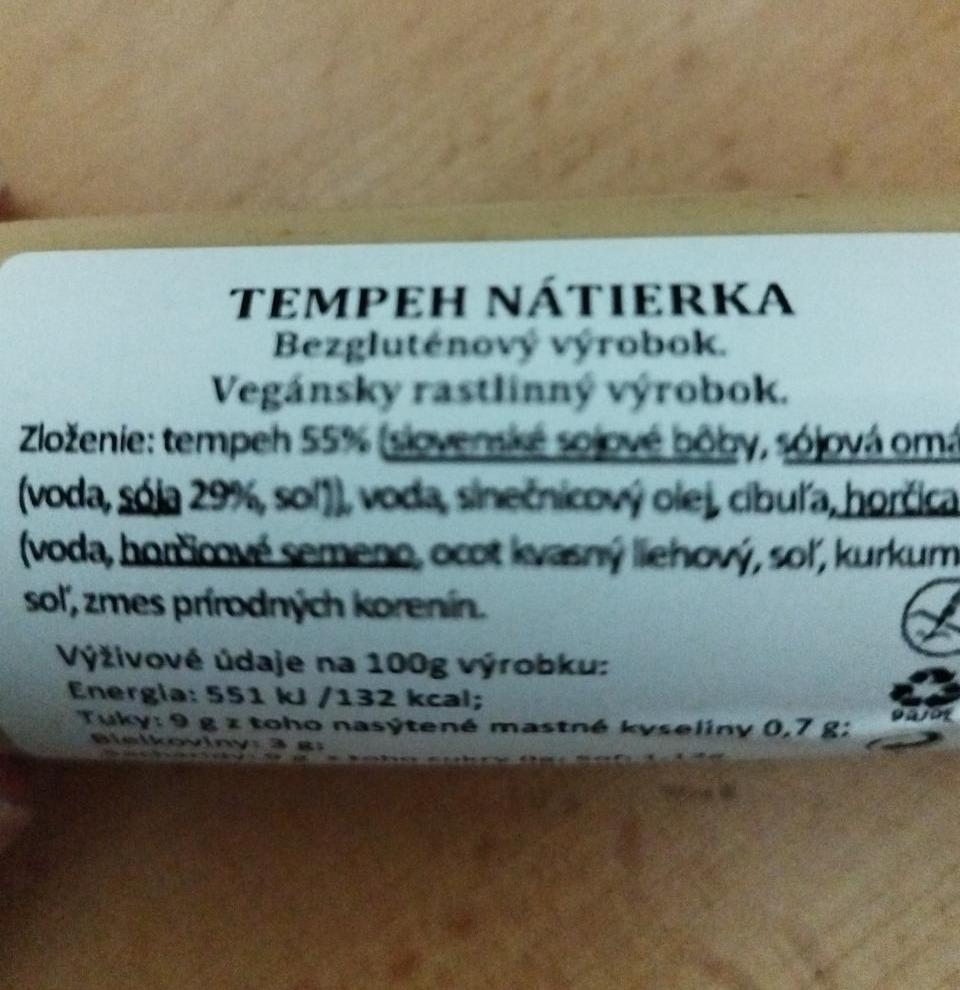 Fotografie - Tempeh nátierka Sojaprodukt