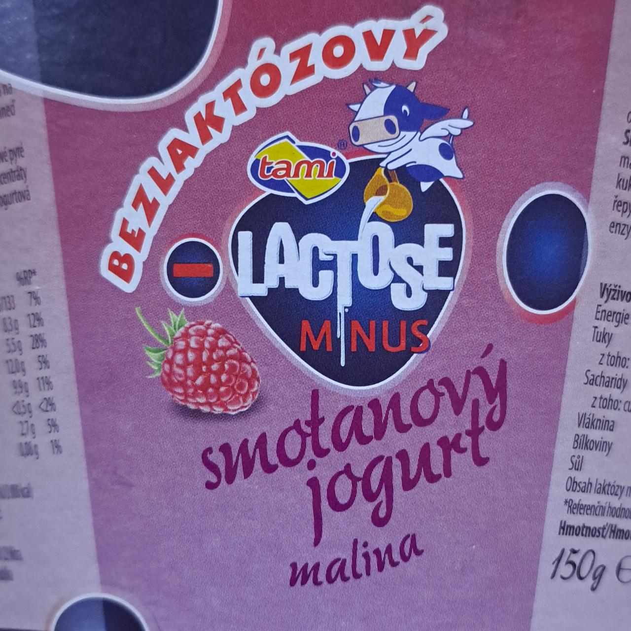 Fotografie - Bezlaktózový smotanový jogurt malina Tami