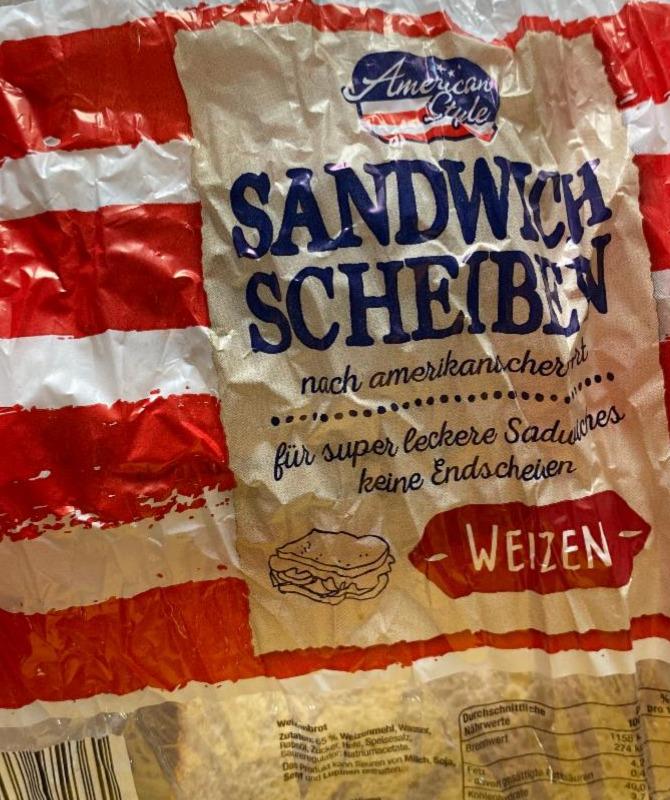 Fotografie - Sandwich scheiben Weizen American Style