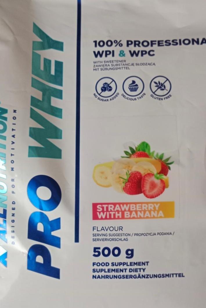 Fotografie - Pro Whey Strawberry with banana Allnutrition