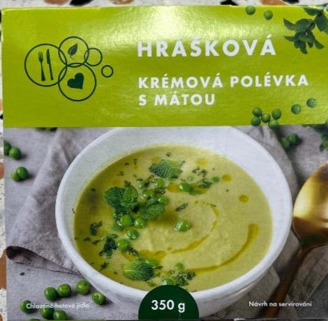 Fotografie - Hrášková krémová polévka s mátou