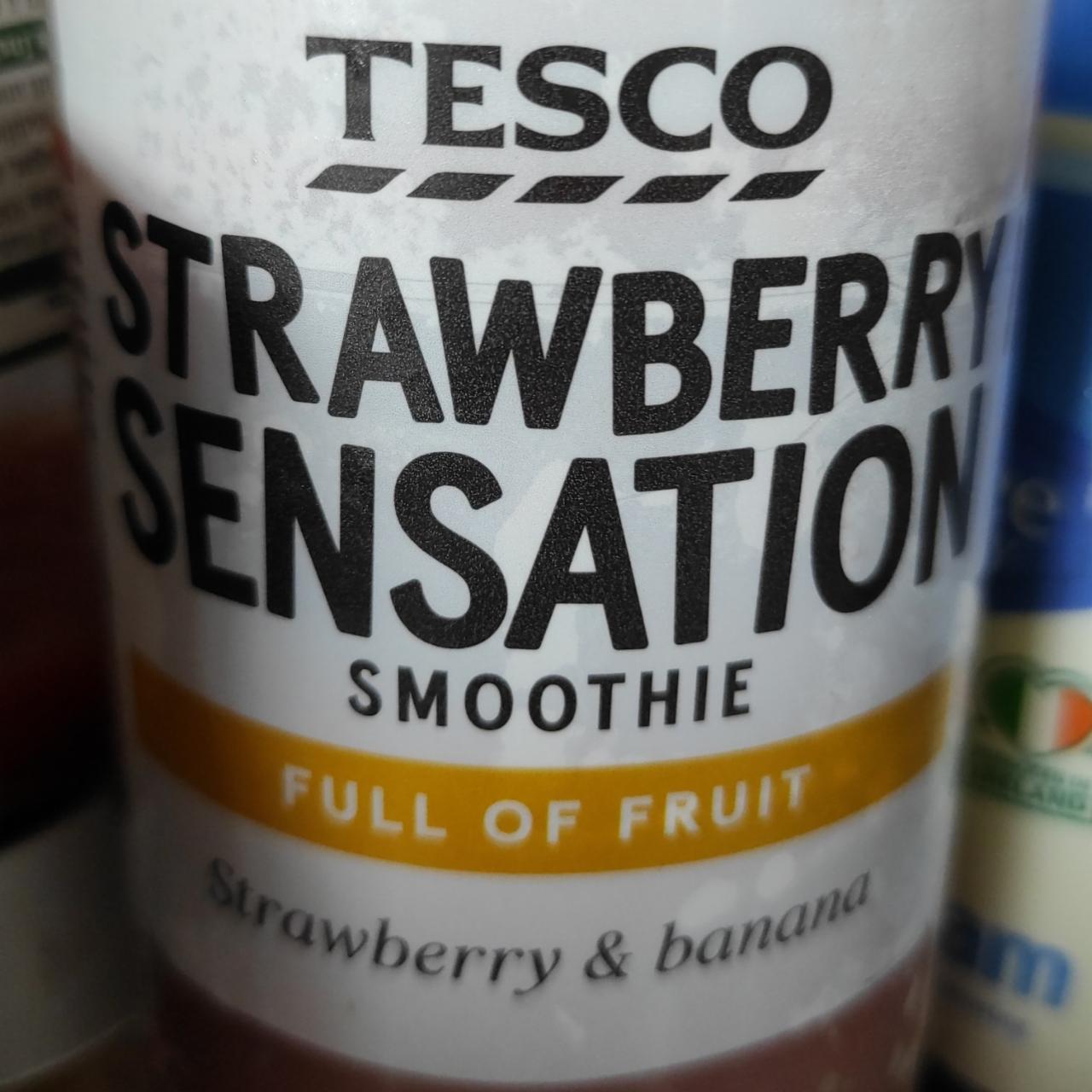 Fotografie - Strawberry & Banana Smoothie Tesco