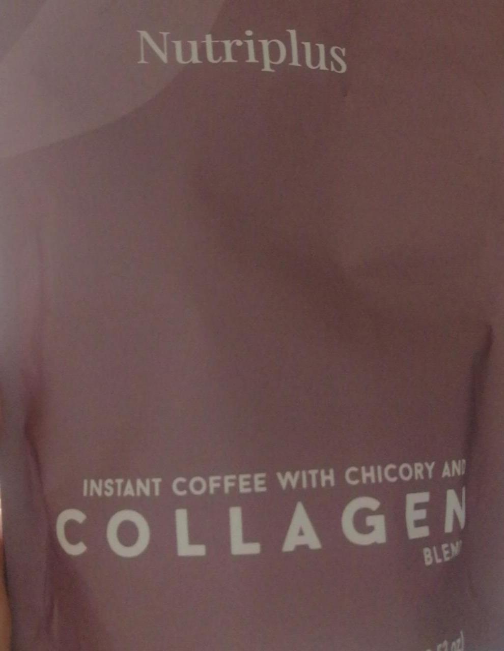 Fotografie - Instant coffee with chicory and collagen blend Nutriplus