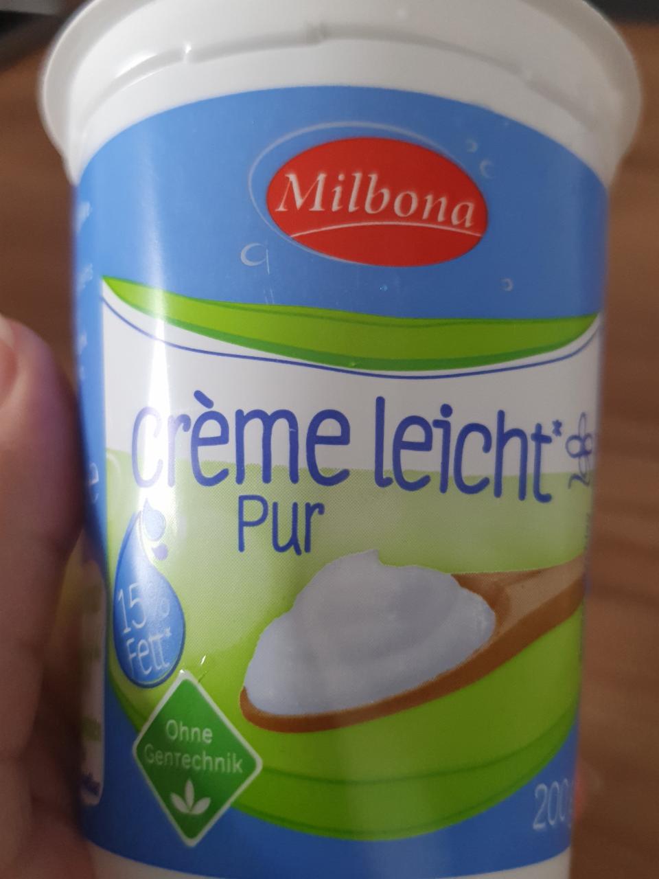 Fotografie - Crème leicht Pur Milbona