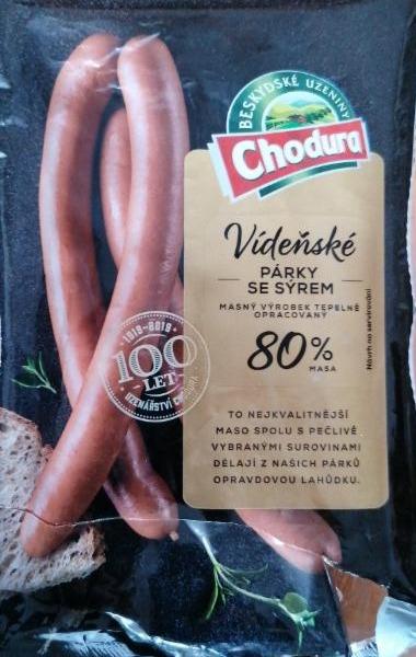 Fotografie - Vídeňské párky se sýrem Extra Chodura