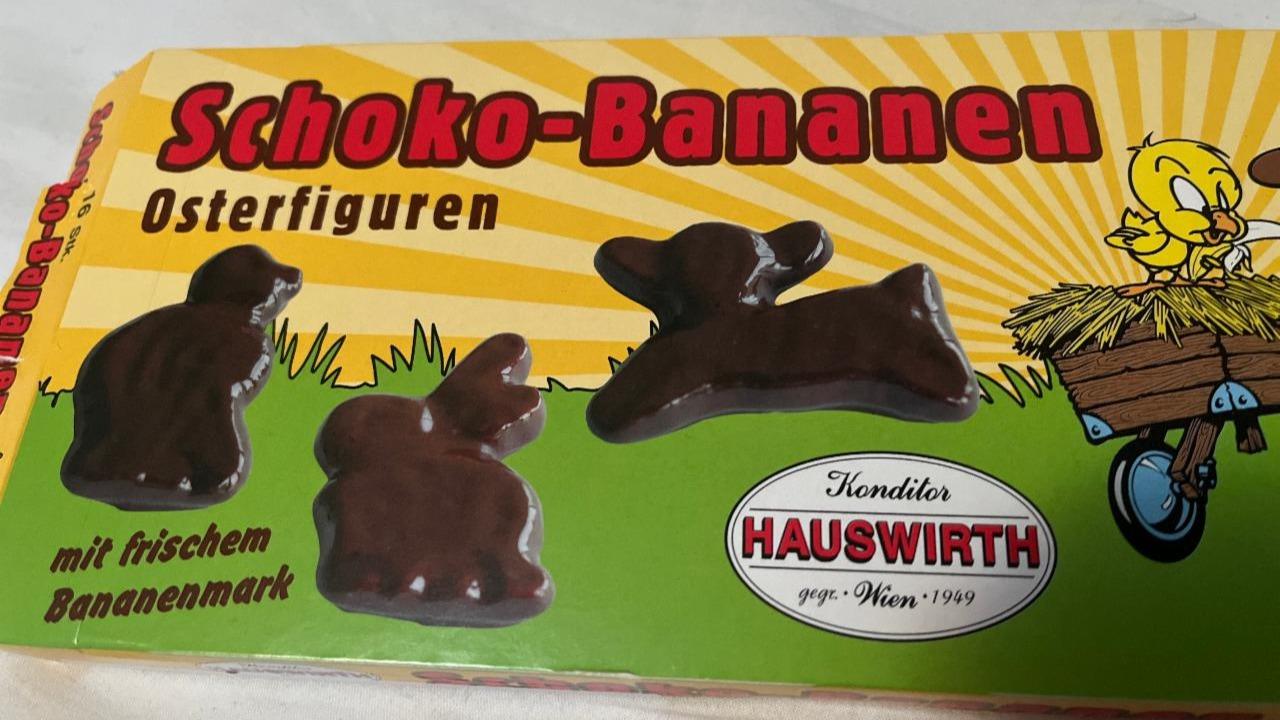 Fotografie - Schoko-Bananen Ostenfiguren Hauswirth Konditor