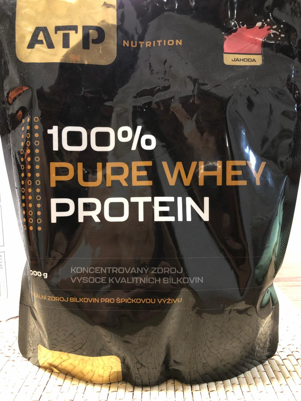 Fotografie - 100% Pure whey protein Jahoda ATP Nutrition