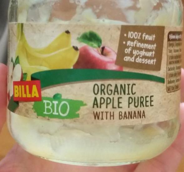 Fotografie - Organic Apple puree with banana Billa bio