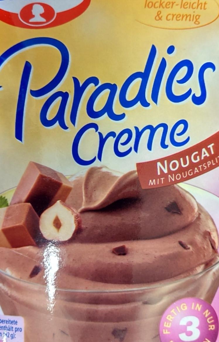 Fotografie - Paradies creme Nougat Dr.Oetker