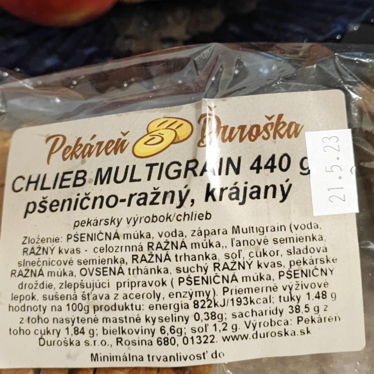 Fotografie - Chlieb Multigrain Pekáreň Ďuroška