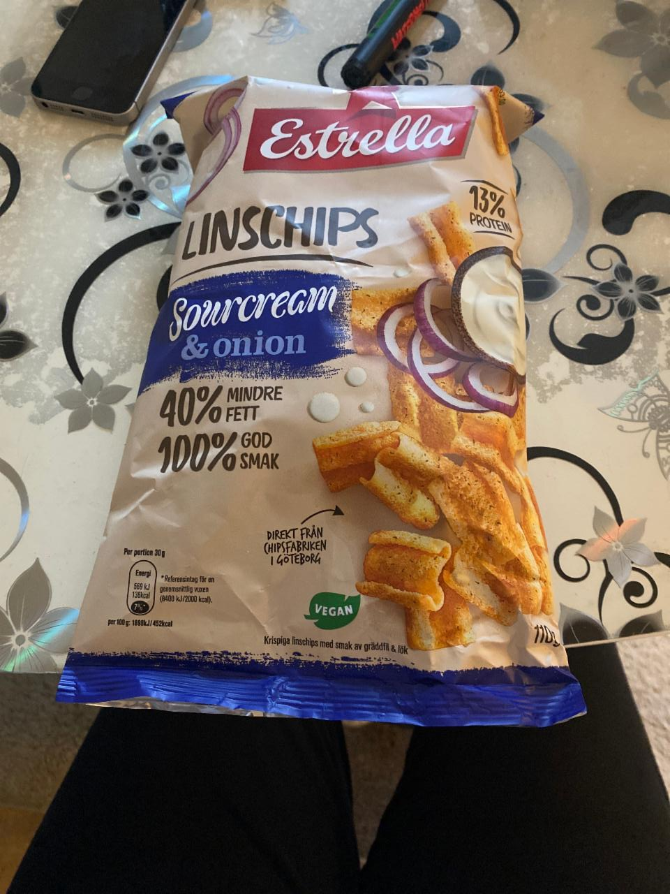 Fotografie - Linschips sourcream & onion Estrella