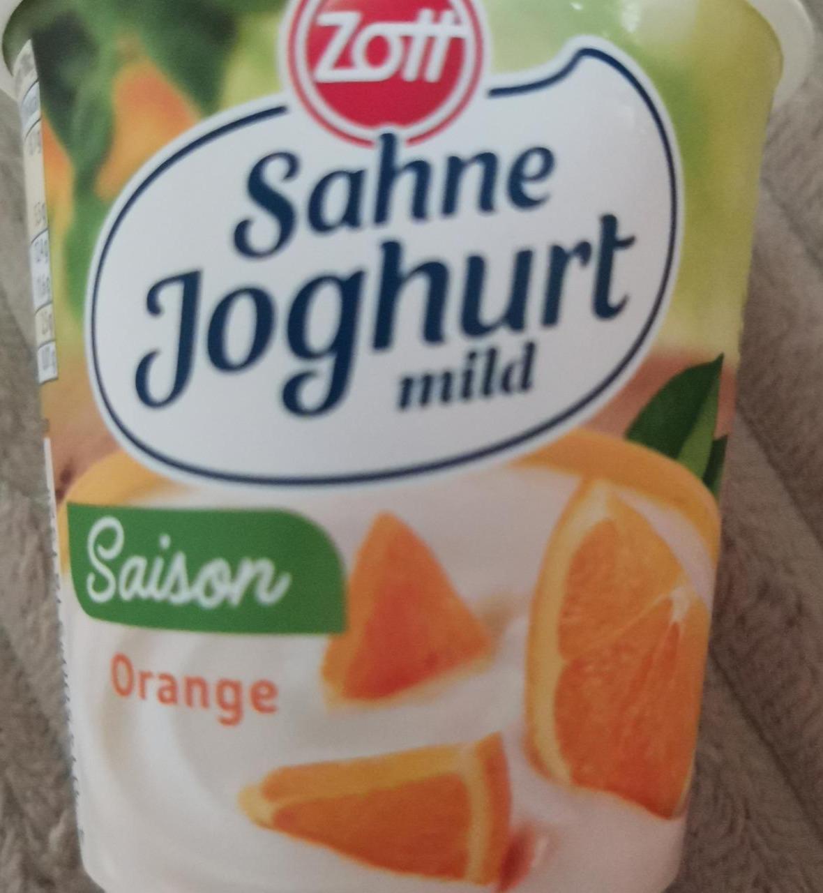 Fotografie - Sahne Joghurt mild Saison Orange Zott