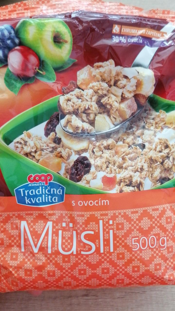 Fotografie - Müsli s ovocím Coop Tradičná kvalita