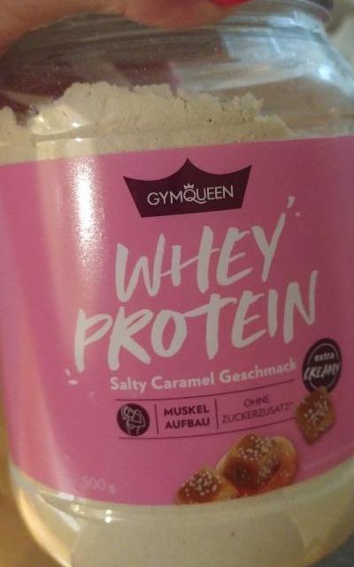 Fotografie - whey protein salty caramel geschmack gymqueen