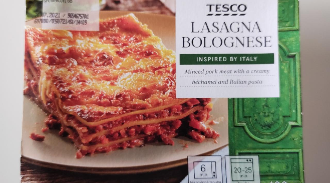 Fotografie - Lasagna Bolognese Tesco