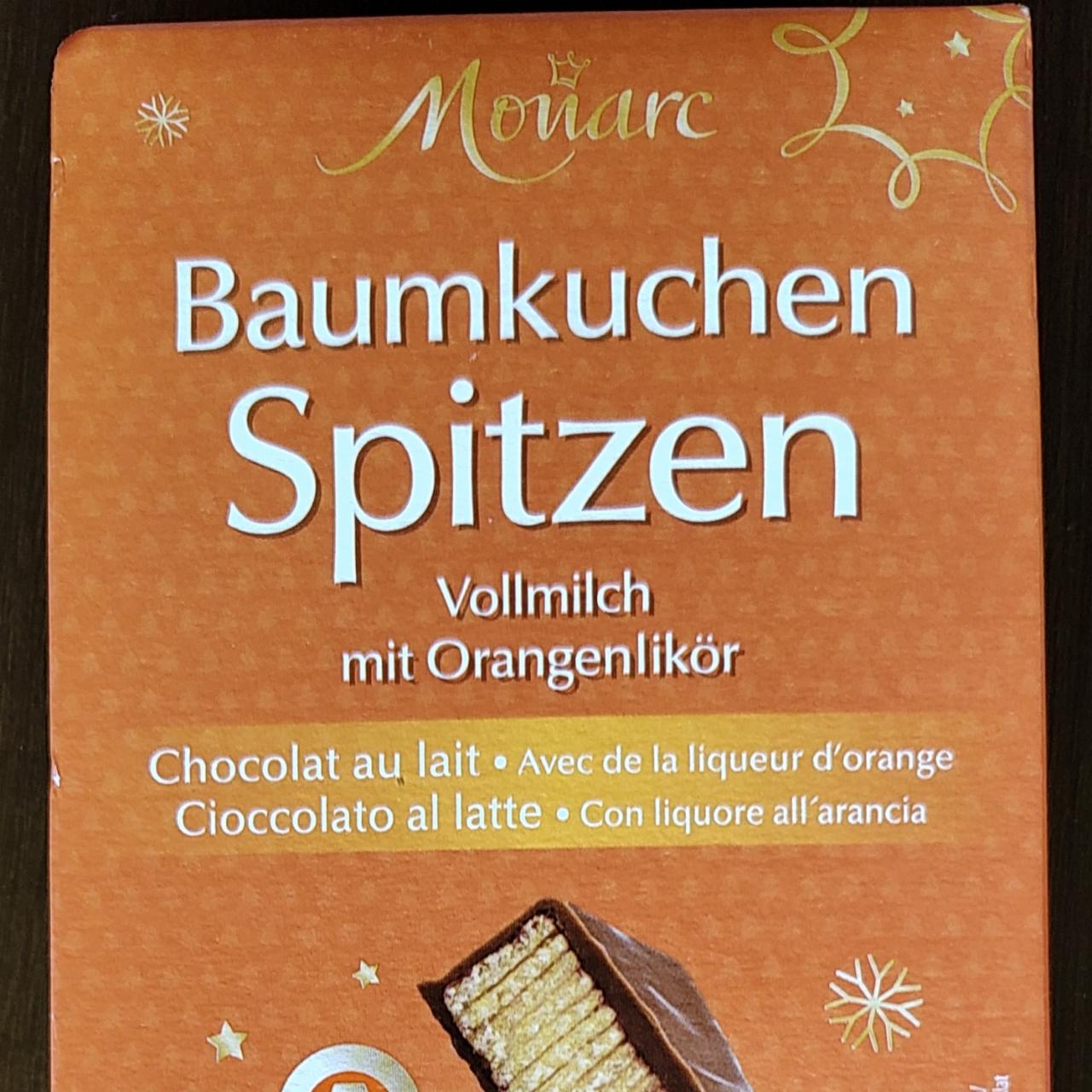 Fotografie - Baumkuchen Spitzen Vollmilch mit Orangenlikör Monarc