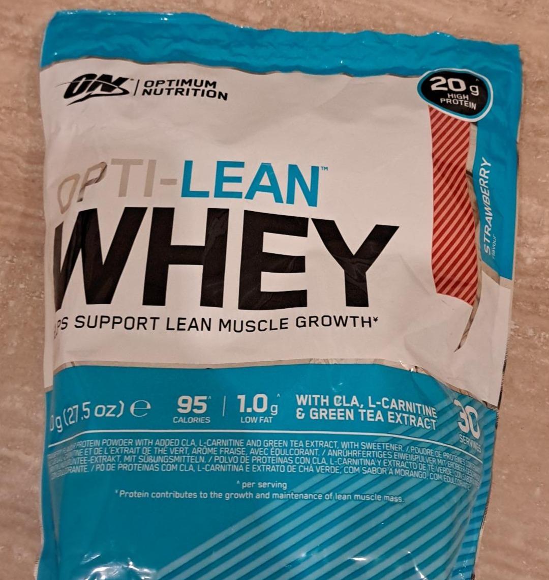 Fotografie - Opti-Lean Whey Strawberry Optimum Nutrition