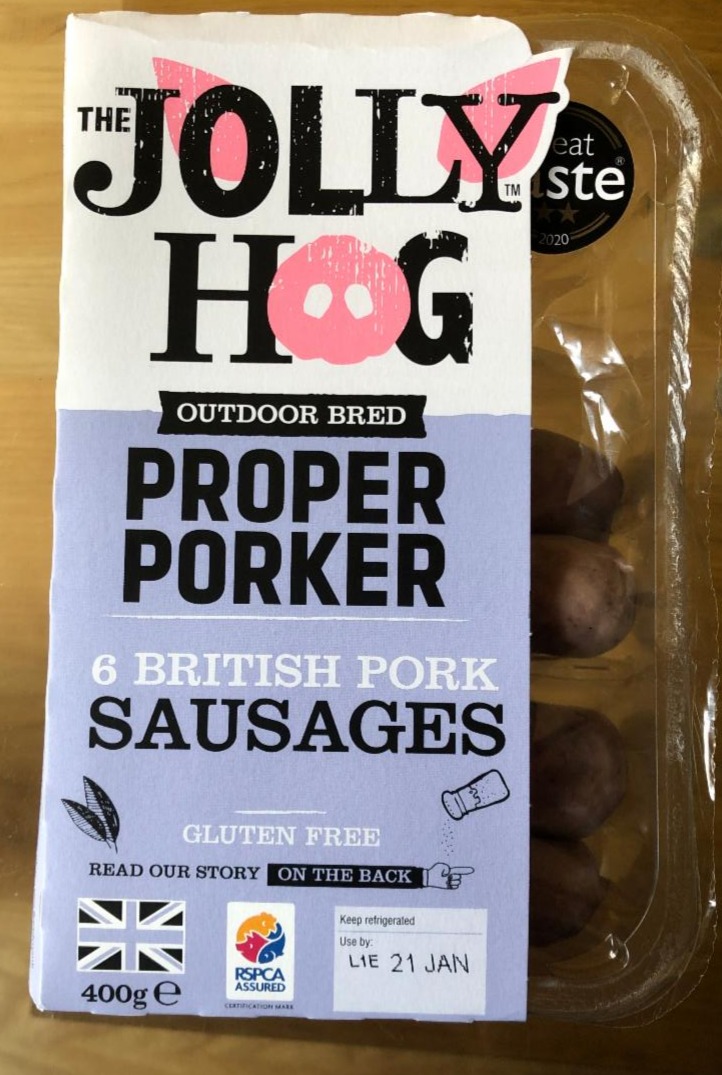 Fotografie - JOLLY HOG Proper Porker sausages