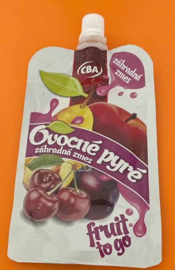 Fotografie - Ovocné pyré záhradná zmes fruit to go CBA