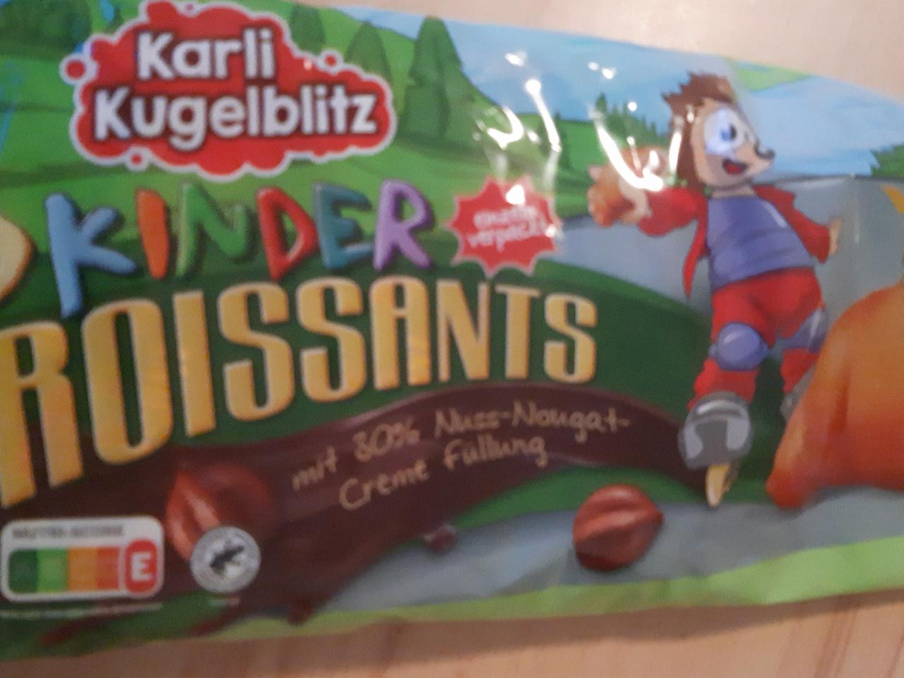 Fotografie - 5 Kinder Croissants mit 30% Nuss-Nougat Creme füllung Karlis Kinder