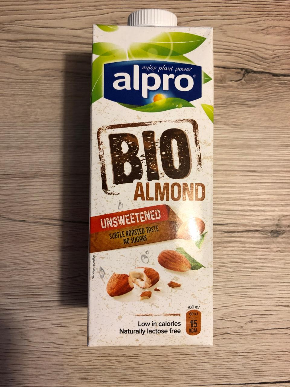 Fotografie - Bio Almond Unsweetened Mandlový nápoj nesladený Alpro