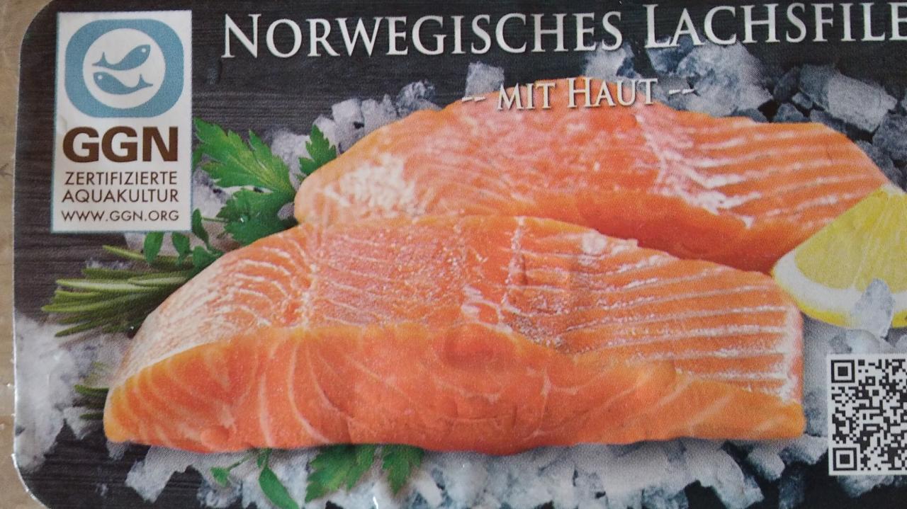 Fotografie - Norwegische Lachsfilet mit Haut GGN