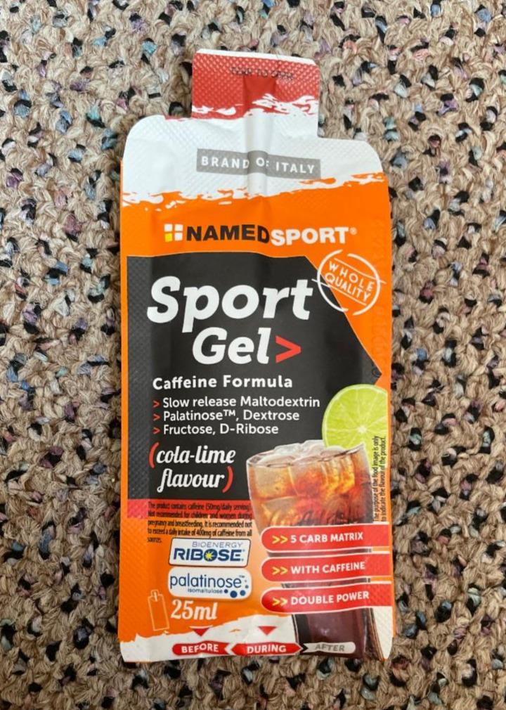 Fotografie - Sport Gel Caffeine Formula Cola Lime NamedSport