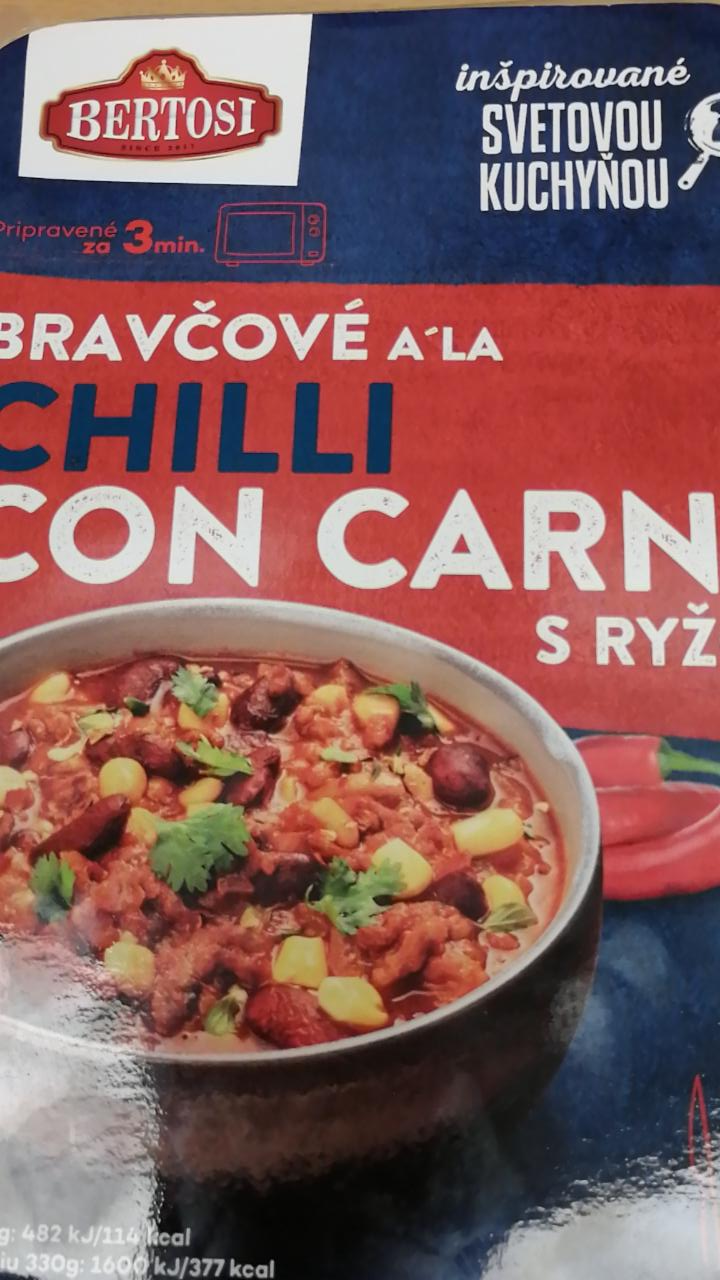 Fotografie - Bravčové ala Chilli con Carne s ryžou Bertosi