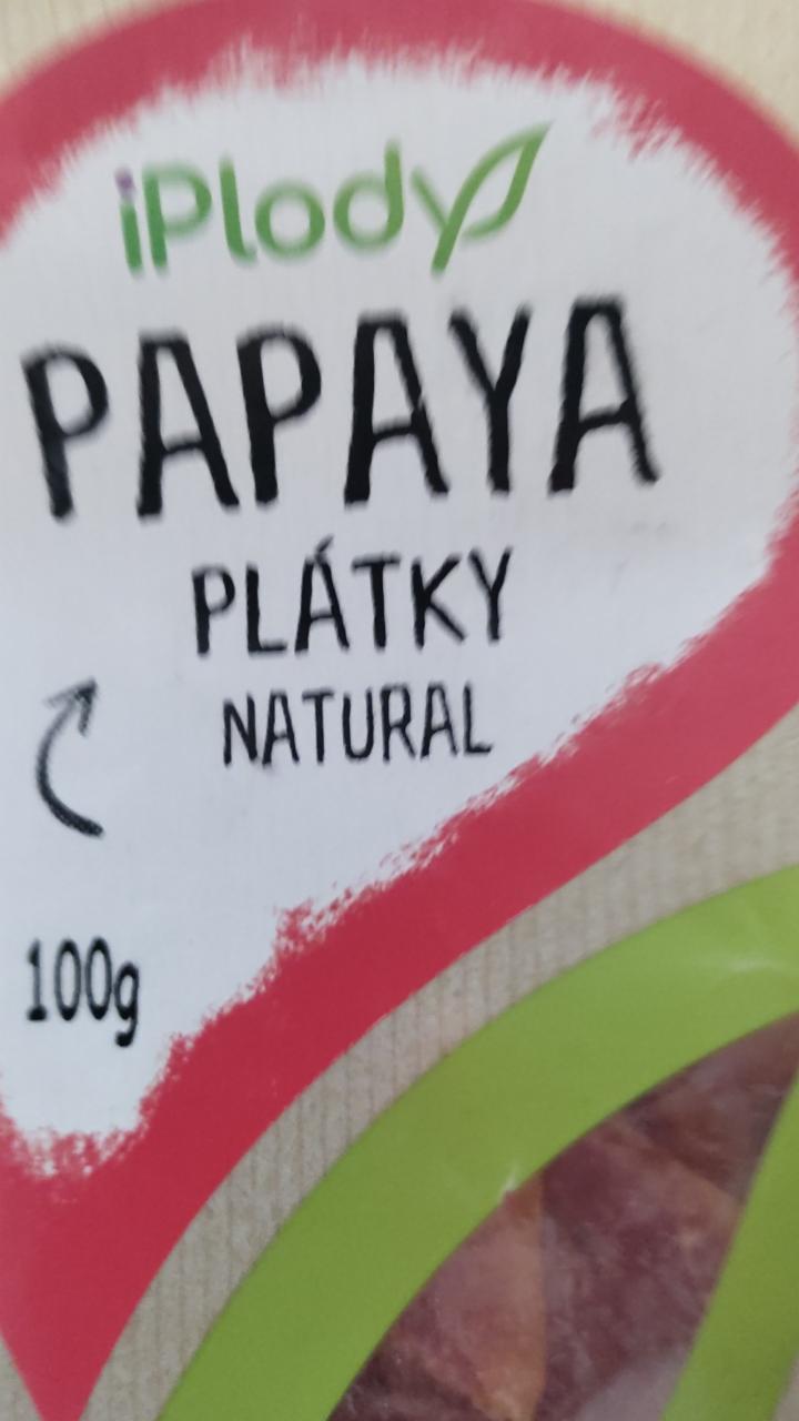 Fotografie - Papaya plátky natural iPlody