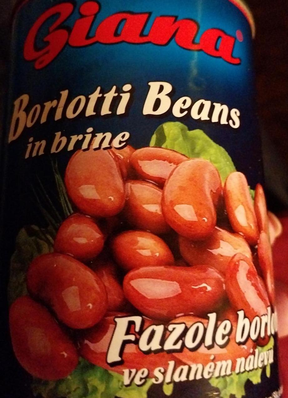 Fotografie - Borlotti beans in brine Giana