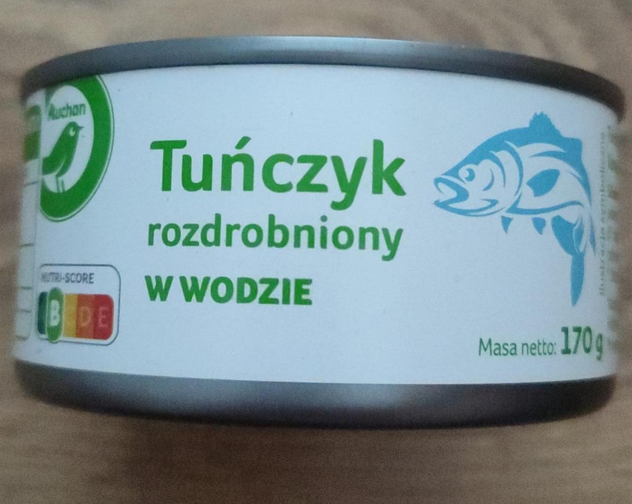 Fotografie - Tunczyk rozdrobniony w wodzie Auchan