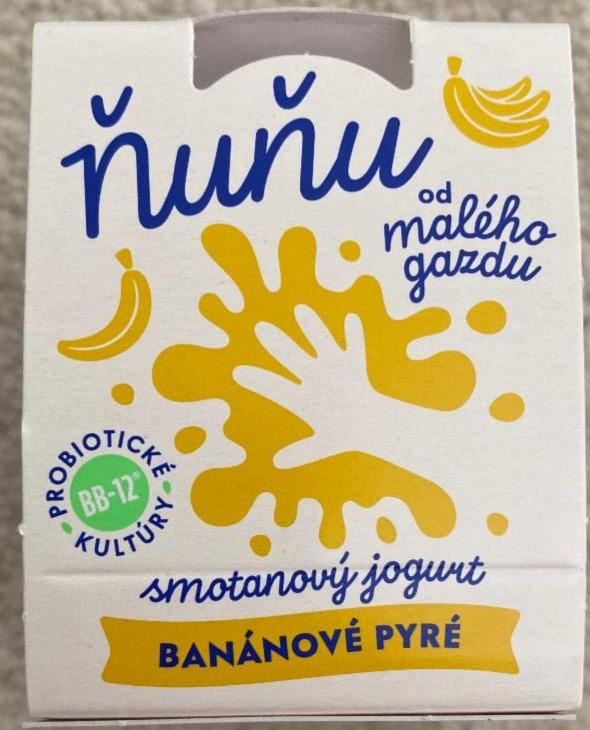 Fotografie - Smotanový jogurt Ňuňu od malého gazdu banánové pyré