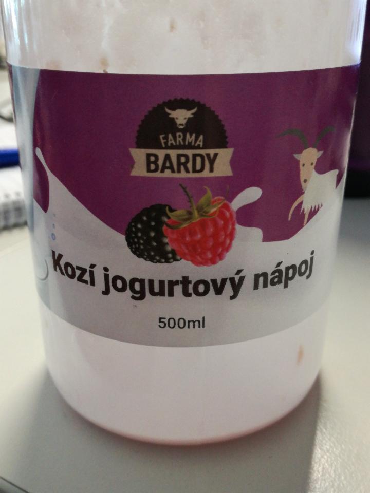 Fotografie - Kozi jogurtový nápoj malina-ostružina Farma Bardy