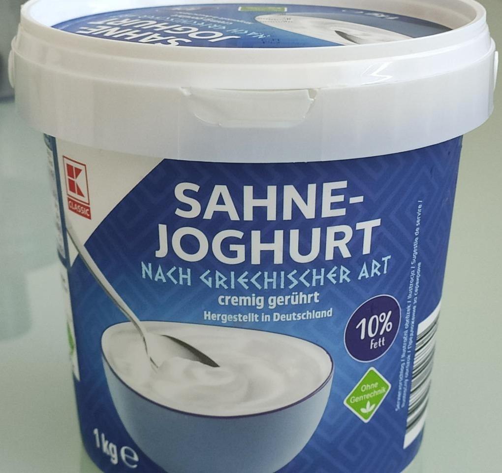 Fotografie - Sahne-Joghurt nach Griechischer Art 10% Fett K-Classic