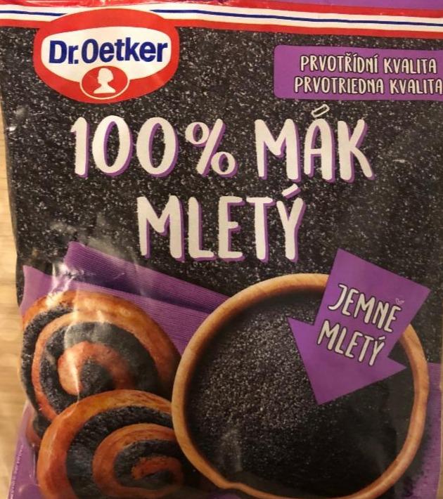 Fotografie - 100% mák mletý Dr. Oetker