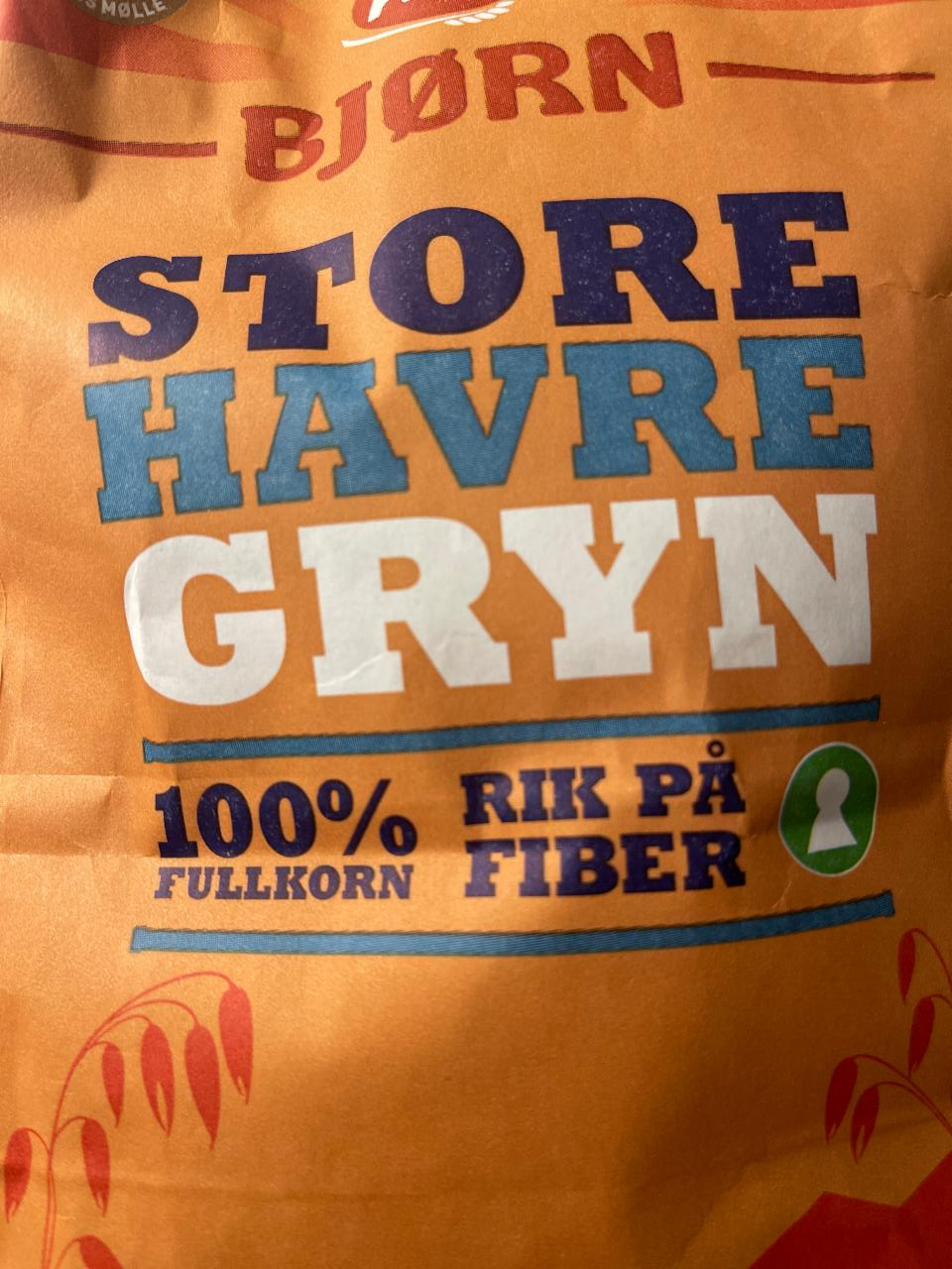 Fotografie - Store Havre Gryn 100% Fullkorn Axa Bjørn