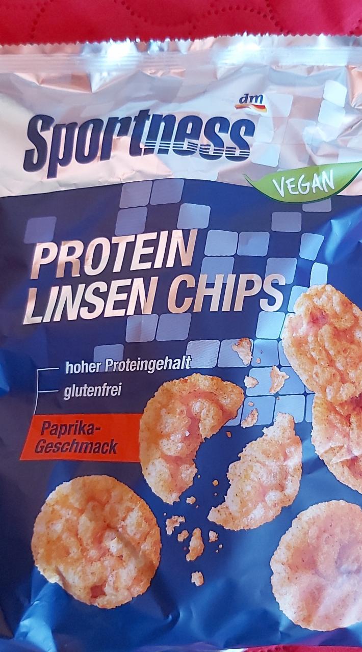 Fotografie - Protein linsen chips Paprika dm Sportness