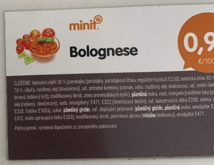 Fotografie - Minit Bolognese