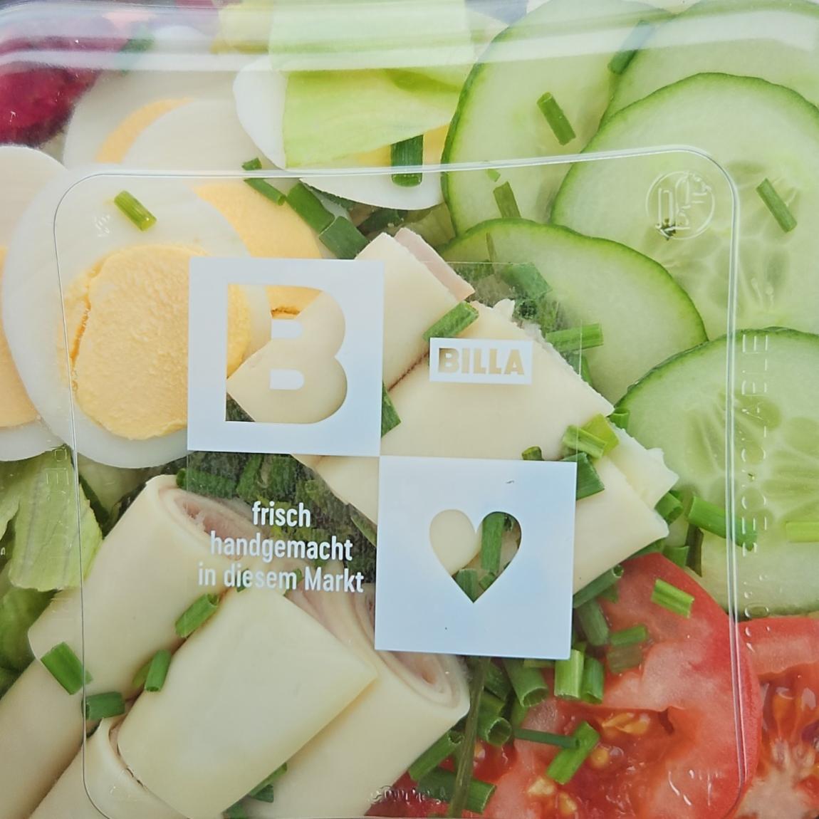 Fotografie - Salat mit Schinken und Käse Billa