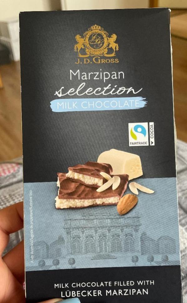 Fotografie - Marzipan selection Milk chocolate J.D.Gross