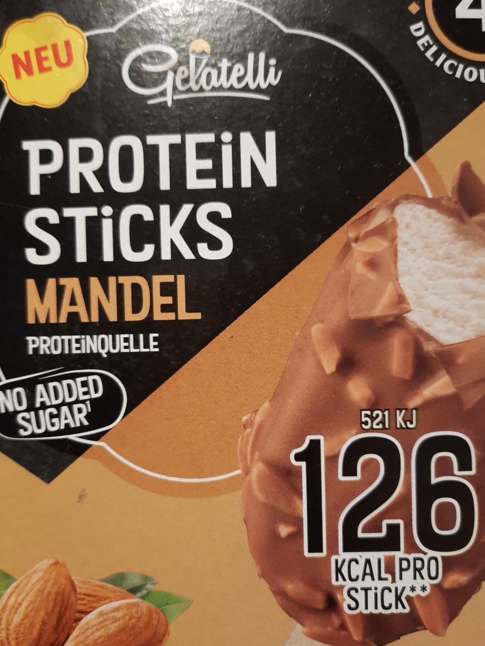 Fotografie - protein sticks mandel