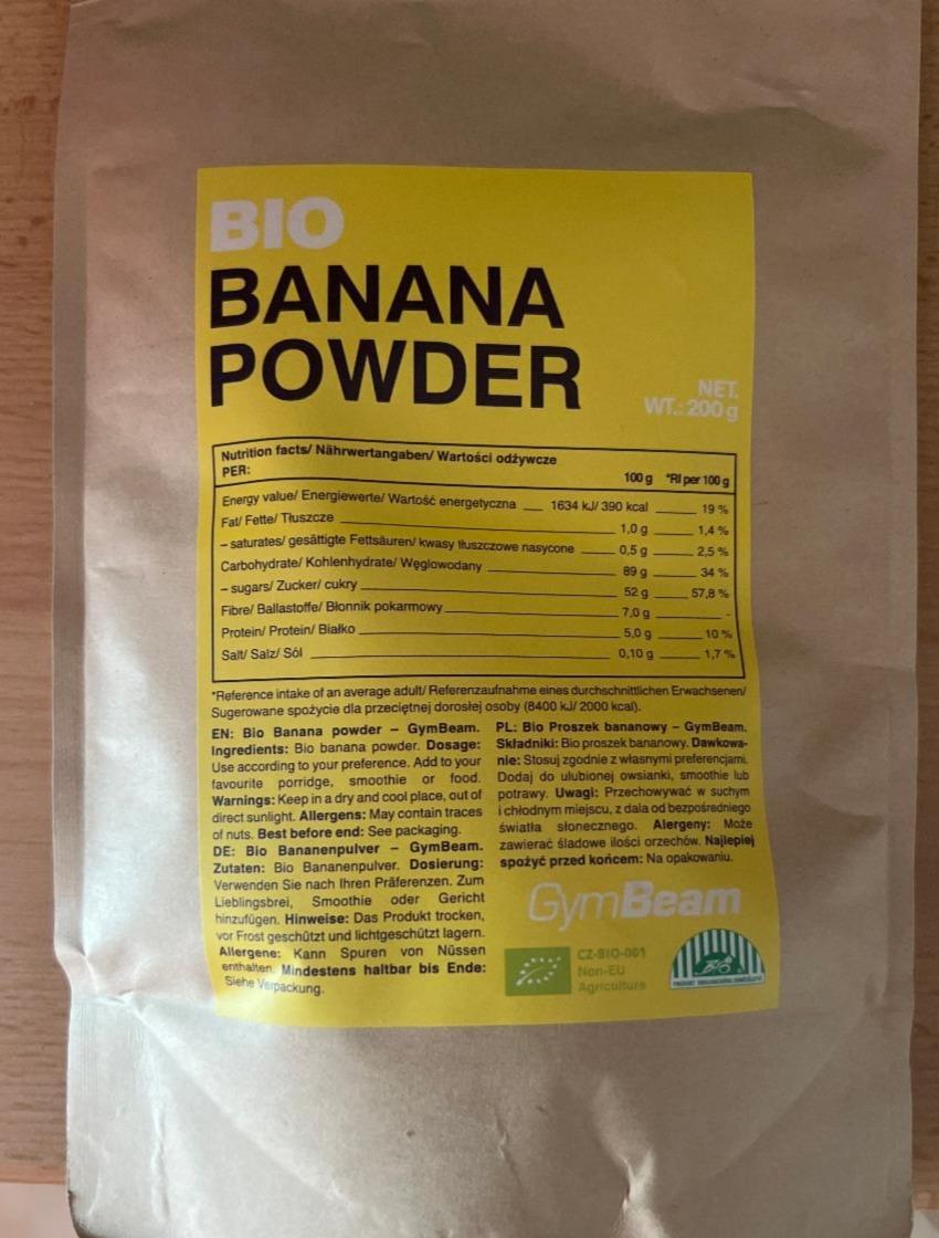 Fotografie - Bio Banana powder GymBeam